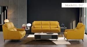 Genuine Leather Recliner Sofa (L-70)