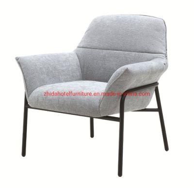 Modern Leisure Style Wooden Frame Living Room Chair for Lobby Reception Area