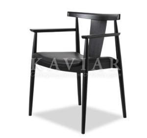 Simple Design Wood Frame Leather Upholstered Dining Chair (RA101)