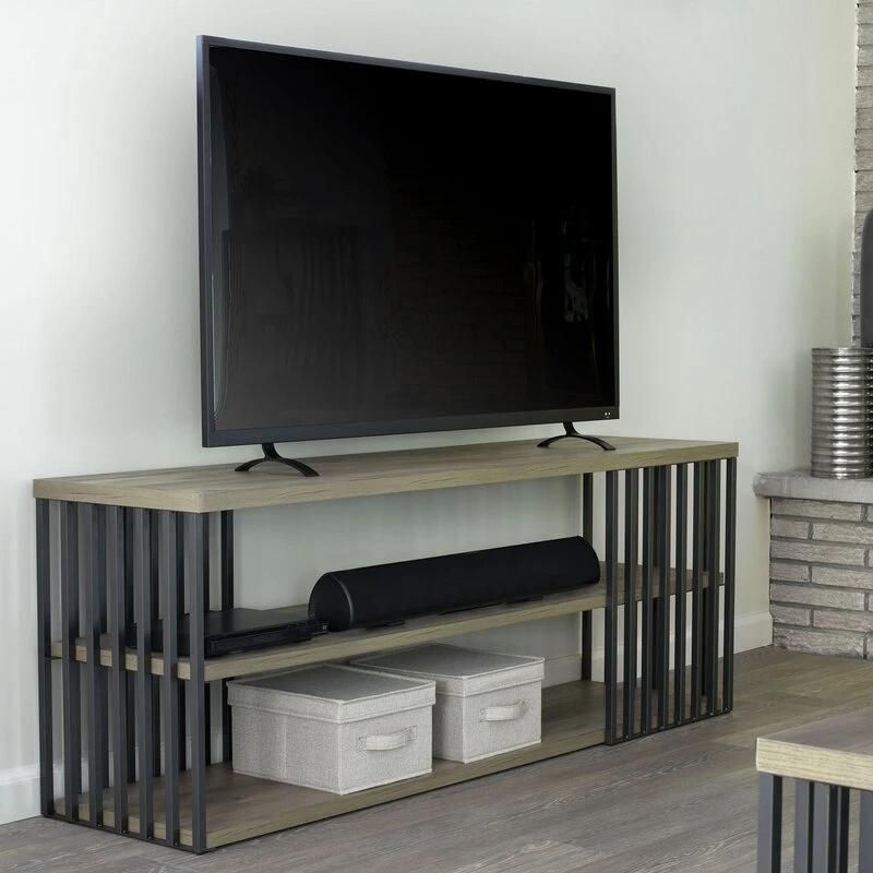 Living Room Furniture 3-Tier Storage TV Stand for Tvs up to 65 Inches