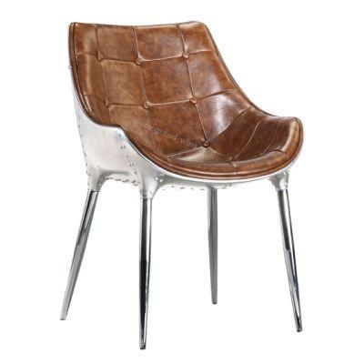 Home Hotel Furniture Aluminum Aviator Vintage Retro Dining Chair