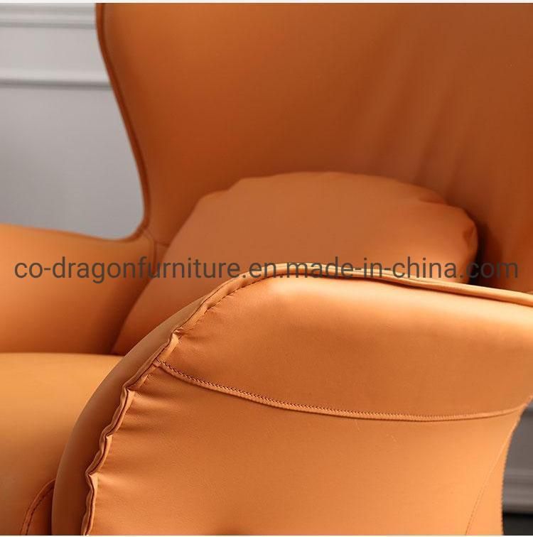 Modern Luxury Home Furniture High Back Leather Leisure Sofa Chair