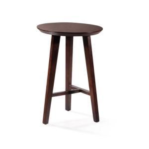 Trendy Round Wooden Corner Table for Modern Living Room (YA968C-1)