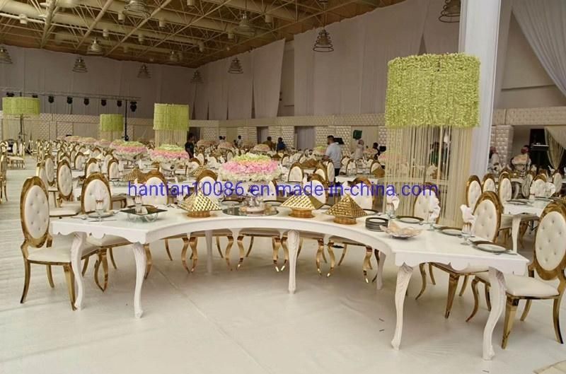 Restaurant Banquet Leather Gold Steel Wedding Rental Infiniti Party Chair for Event Living Room