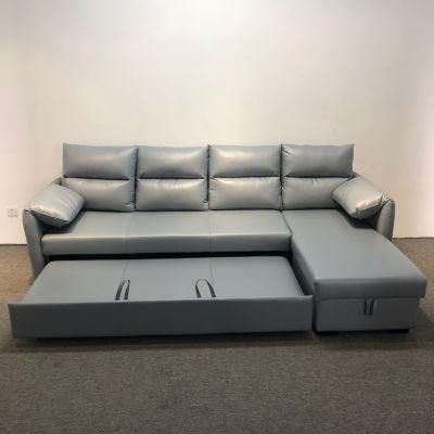 Italian Sofa Villa Living Room Combined Dual-Purpose Storable Rechargeable Sofa Bed