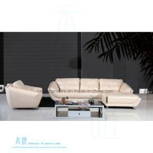 Modern Living Room Corner Leather Sofa for Home (HW-8115S)