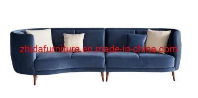 MID Back Antique Luxury Living Room Furniture Velvet Sofa Set
