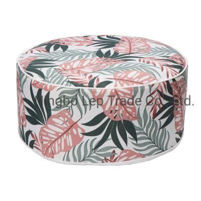 Inflatable Round Ottoman for Outdoor Furniture