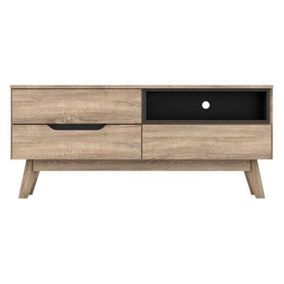 Hot Sale Modern Design Engineered Wood TV Stands Entertainment Wall Unit with 3 Drawers-120cm