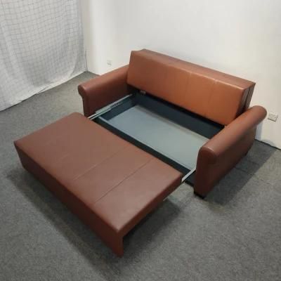 Functional Sofa Bed Simple Style Leather Sofa and Bed Three