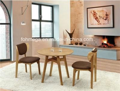 Round Wooden Coffee Shop Table 2 Seaters for Sale