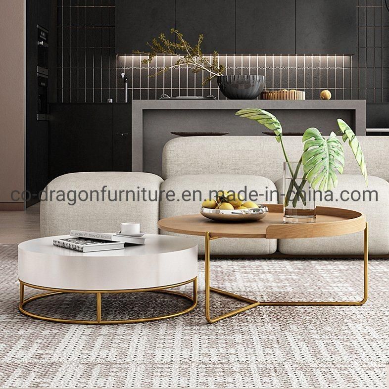 Modern Lxuxry Wooden Coffee Table Group for Living Room Furniture