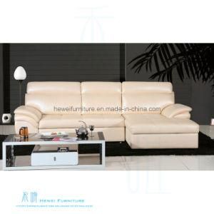 Modern Living Room Corner Leather Sofa for Home (HW-8189aS)