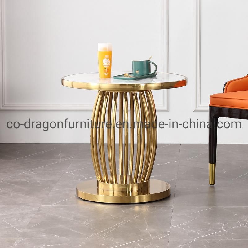 Luxury Home Furniture Quality Stainless Steel Side Table with Top