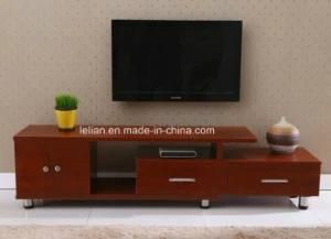 Reclaimed Modern Design Oak Veneer Long Wood TV Cabinet with Showcase