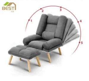 Large Video Gaming Sofa Adjustable Floor Chair Folding Lazy Recliner Single Sofa Chair