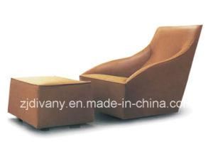 European Style Wooden Leather Fabric Leisure Sofa (D-54-1 &amp; 2)