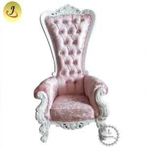 Pink Royal Luxury High Back King Throne Chair Sofa for Wedding Event