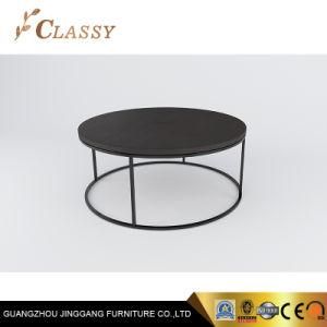Plywood Home Table Powder Coated Metal Living Room Center Table
