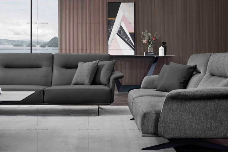 Latest New Leather Sofa Upholstered Sofa Modern Sofa Home Living Room Furniture Upholstered Furniture