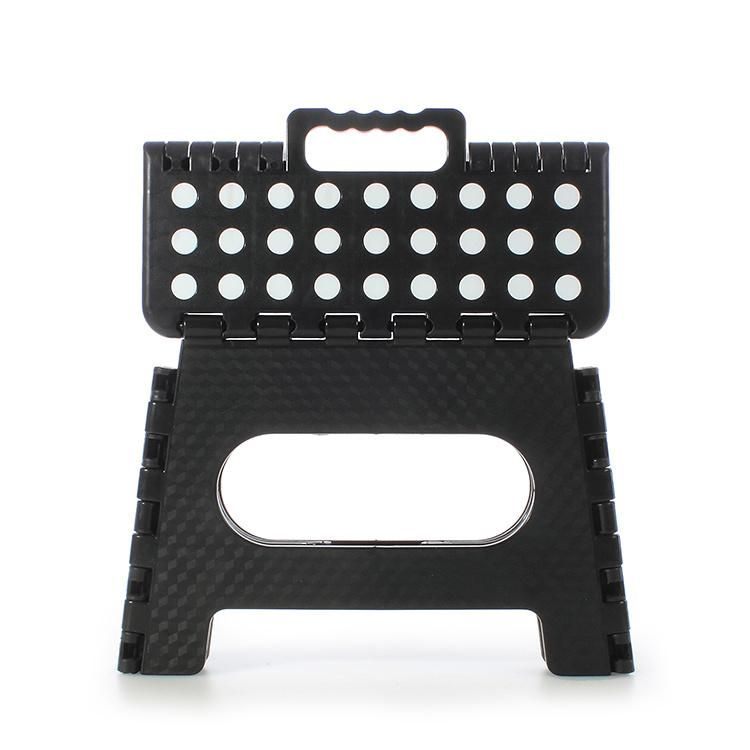 Modern Style, Practical and Firm Black Plastic Folding Stool