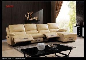 Modern Design Leisure Genuine Leather Corner Recliner Sofa