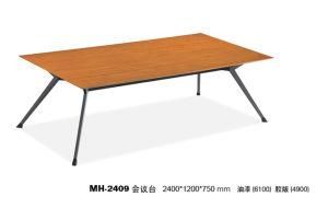 Modern Wooden Living Room Coffee Table with Metal Leg