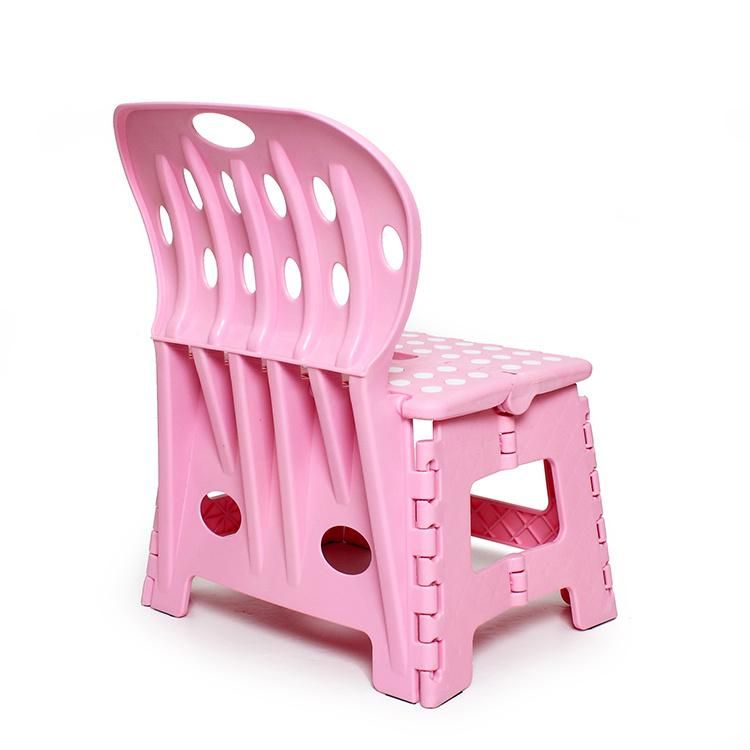 Crevice Plastic Folding Stool for Backrest