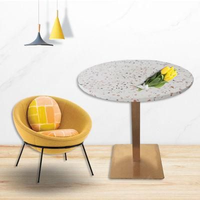 Factory Directly Marble Looks Colored Terrazzo Coffee Table Top