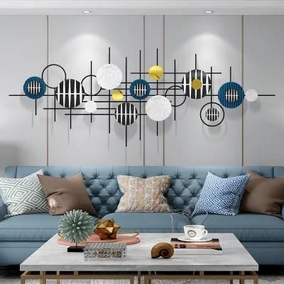 Modern Living Room Sofa Background Wall Decoration Hanging Bedroom Creative Wrought Iron