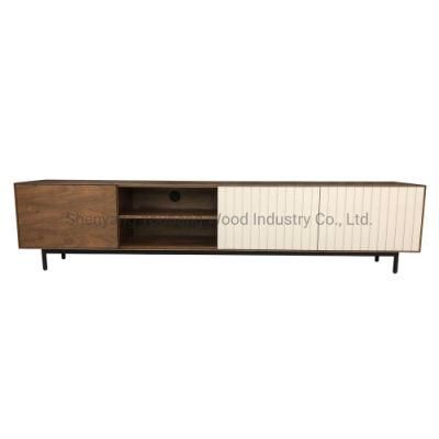 China Supplier Home Living Room Best Price Simple Wooden TV Stand Furniture