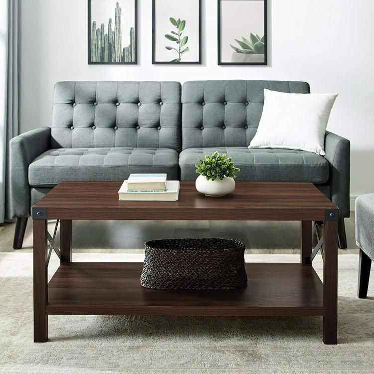 Wooden Rectangular Coffee Table in Hall