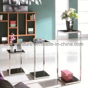 Living Room Furniture Side Table Set for Tempered Glass
