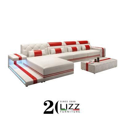 Modern Furniture Living Room Home Lounges Suite Leather Sectional Sofa Set