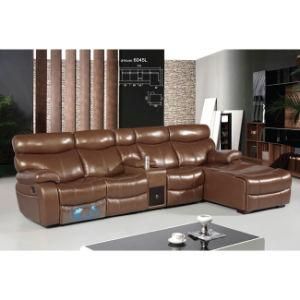 Modern Living Room L-Shape Recliner Sofa Set 6045LT