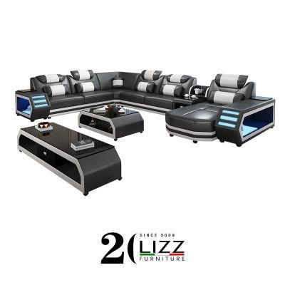 American Popular Design LED Sofa Furniture Living Room Couches with Loud Speaker