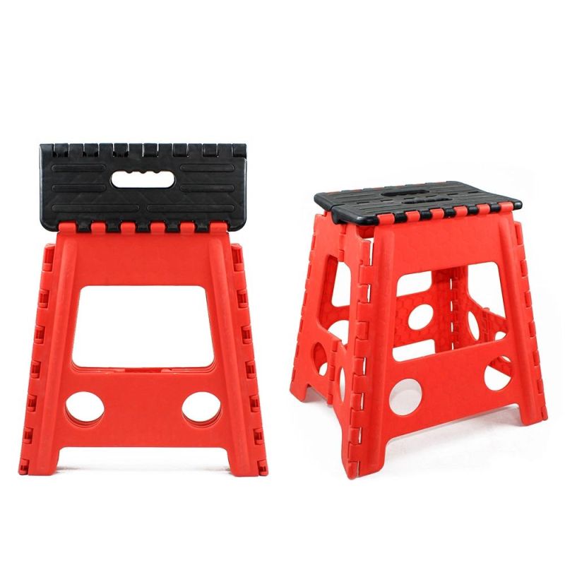 Double Hole with Strip EVA Plastic Folding Step Stools