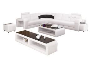 Living Room Sofa Set L Shape Corner Sofa Set Modern Leather Sofa