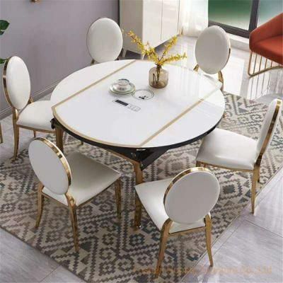 Hot Trends Cheap Furniture for Rent Event Gold Stainless Steel Living Room Chairs