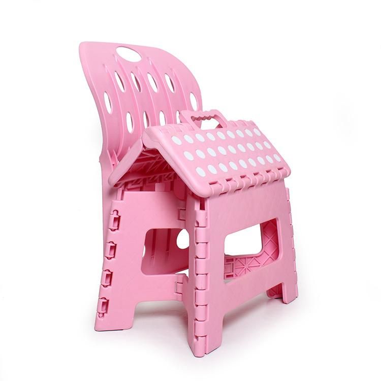 Crevice Plastic Folding Stool for Backrest