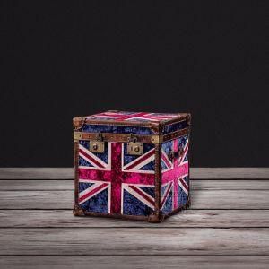 UK Flag Fabric Trunk