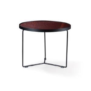 Best-Selling Round Wooden End Table for Modern Living Room (YR3391-3)