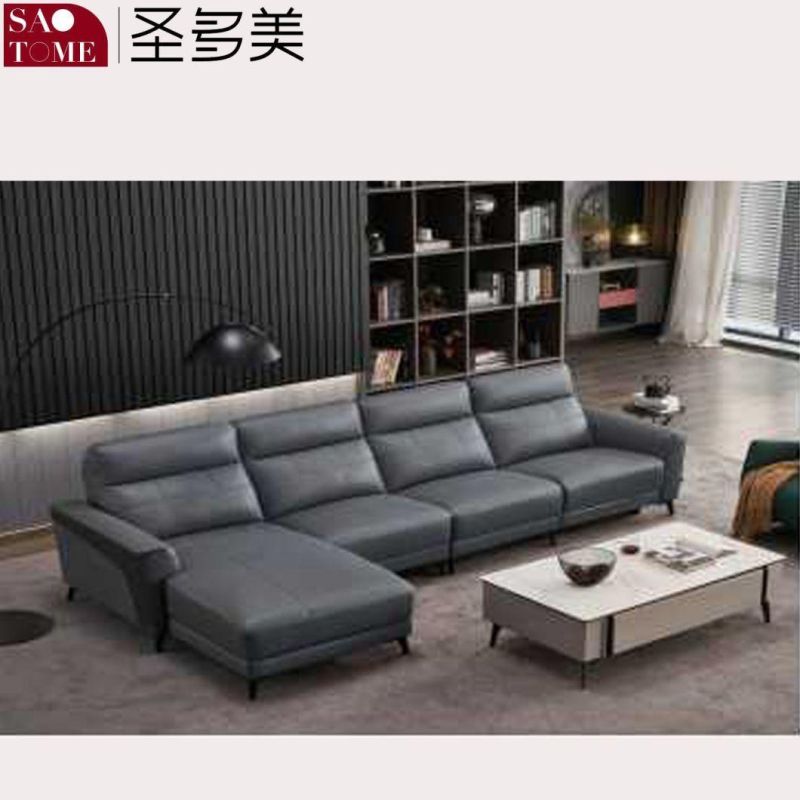 Modern Smart Home Private Cinema Leather Double-Support Three-Function Sofa