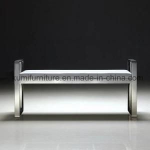 Simple Lounge Chair Bench with Stainless Steel