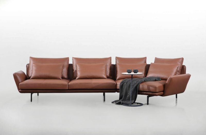 New Modern Home Furniture Multi-Functional Sectional Leather Sofa Living Room Sofa Furniture