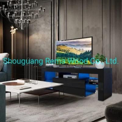 Modern TV Stand TV Cabinet Console Table with LED Light for Living Room