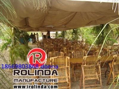 Sale Hotel Banquet Restaurant Wood Bamoo Folding Chair