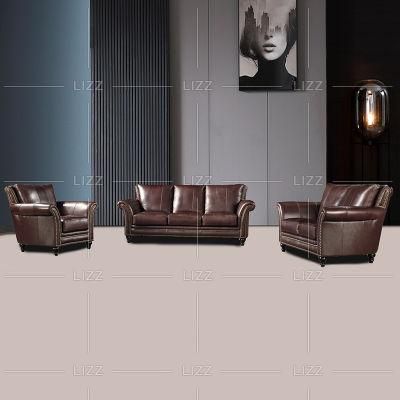 American Classic Modern Home/Living Room furniture Genuiner Leather Sofa Set