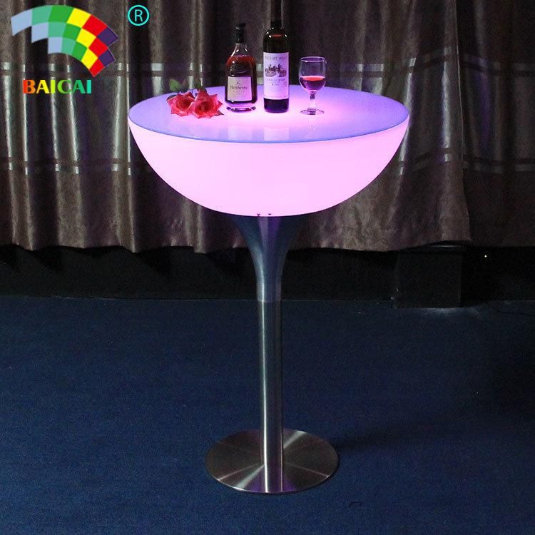 Night Club Lighted up LED Used High Bar Tables