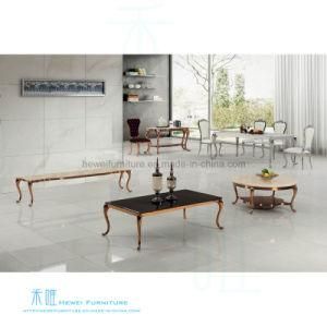 Modern Living Room Stainless Steel Coffee Table (HW-1630T)